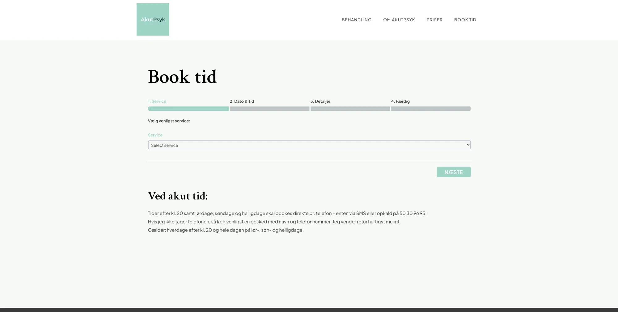 A separate booking page provides a focused and streamlined experience. Visitors can select available times, confirm their booking, and receive clear instructions — all within an interface that feels calm, reliable, and consistent with the overall design l